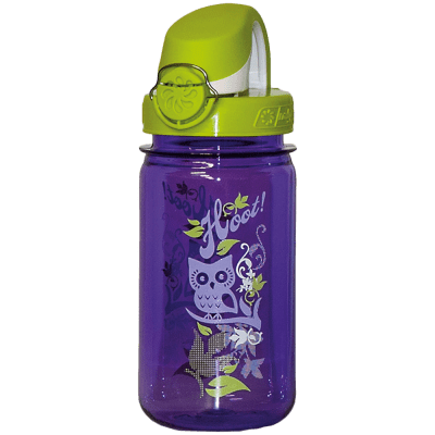 Dětská lahev na pití Nalgene On The Fly Kids - Purple with Owl