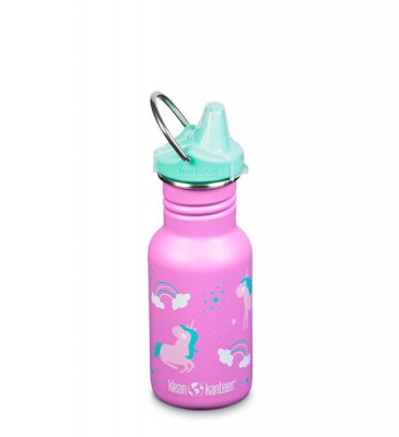 Dětská nerezová lahev Klean Kanteen Kid Classic Narrow w/Sippy Cap - unicorns 355 ml