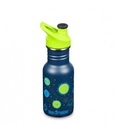 Dětská nerezová lahev Klean Kanteen Kid Classic Narrow w/Sport Cap - planets 355 ml