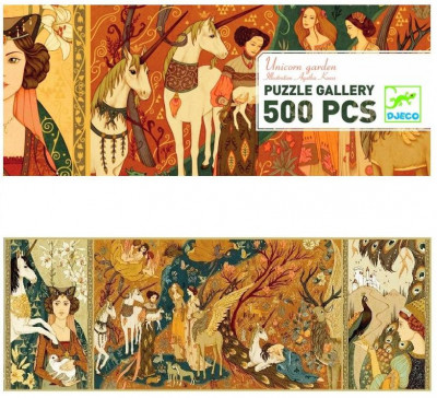 Puzzle - Zahrada jednorožců - 500 dílků