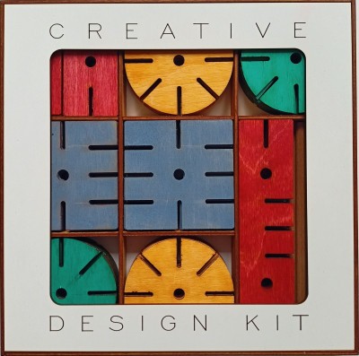 Stavebnice Creative design kit - barevná