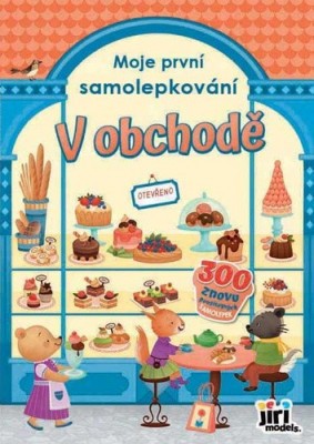 V obchodě - moje první samolepkování