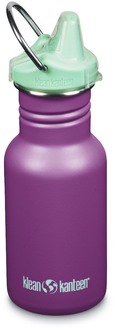 Dětská nerezová lahev Klean Kanteen Narrow w/Kid Sippy Cap – fialová 355 ml