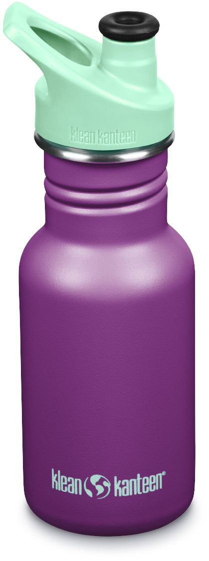 Dětská nerezová termolahev Klean Kanteen Narrow w/Kid Sport Cap – fialová 355 ml